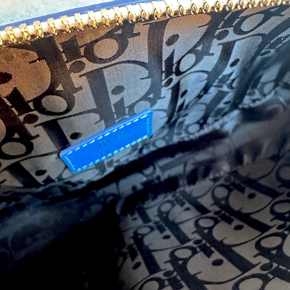 Dior x Daniel Arsham Blue Ombré Saddle Bag - Picture 5 of 7